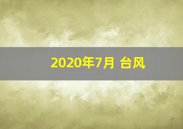 2020年7月 台风